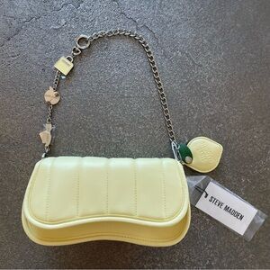 Steve madden panna cotta bwarren Convertible clutch charms lemon shoulder bag
